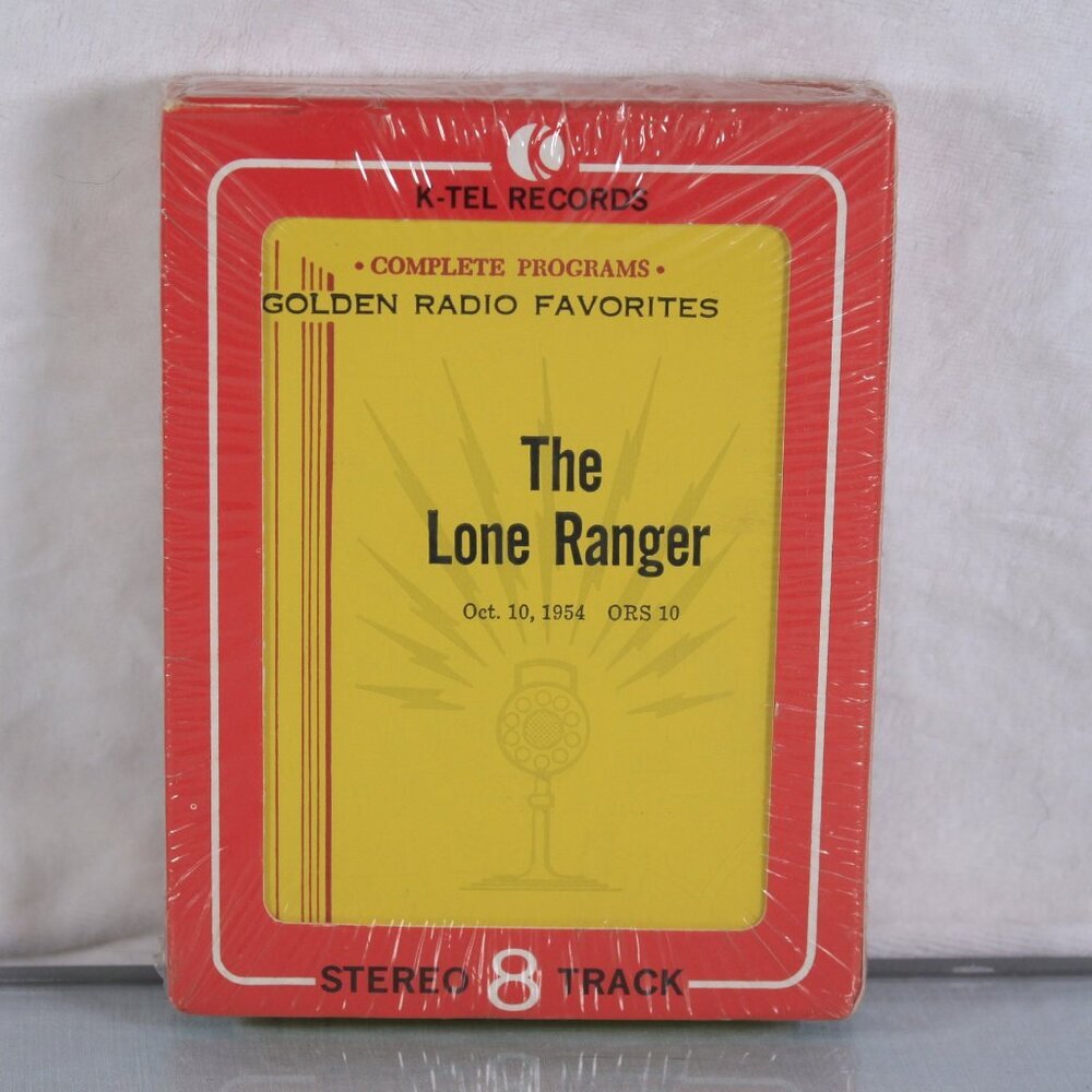SEALED Vintage Stereo 8-track tape The Lone Ranger, Golden Radio Favorites 1954,